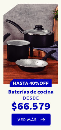 HASTA 40% OFF Baterías de cocina DESDE $66.579